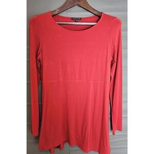 Elieen Fisher Dress Red Womens S/P Stretchy